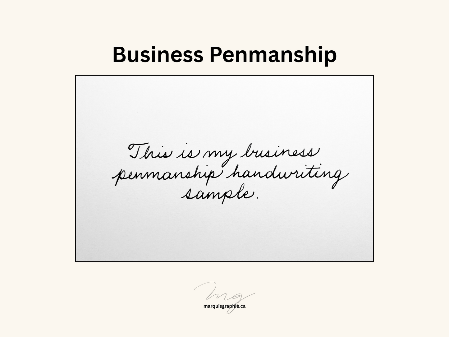Handwritten Card